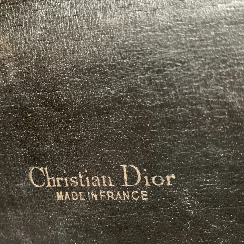 Vintage Christian Dior Trotter Canvas Leather Trim Shoulder Bag. Made in France - Picture 4 of 8